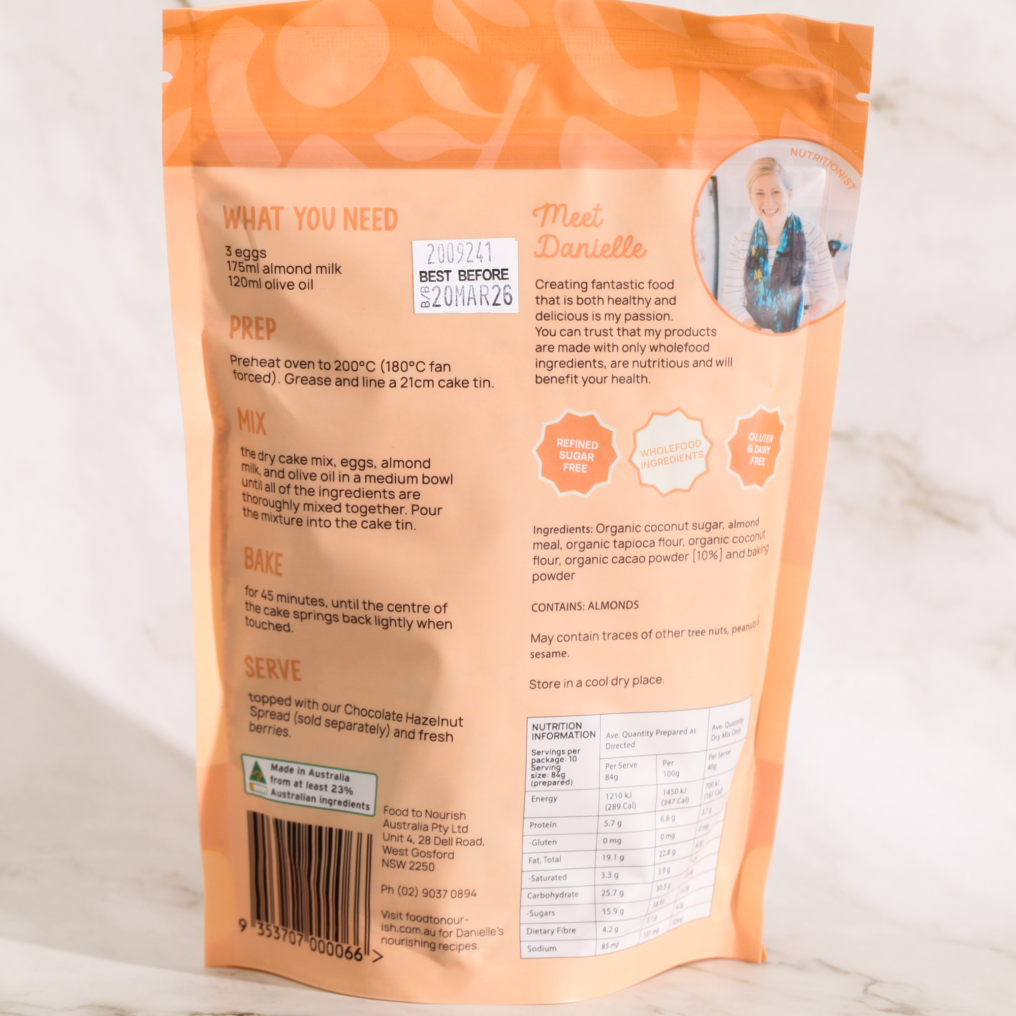 Chocolate Cake Mix - Food to Nourish